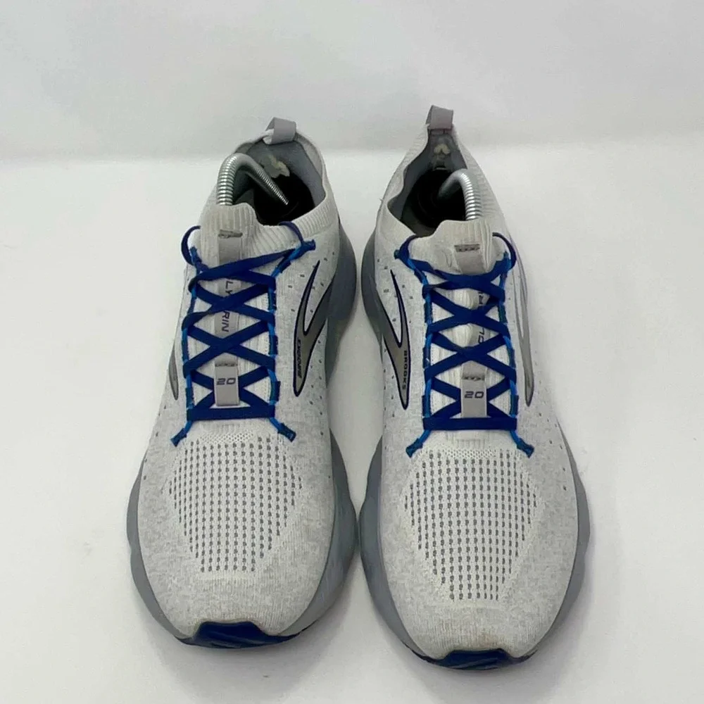 Brooks Glycerin 20 StealthFit Mens Size 11 Running Shoes Grey Blue 1103841D081